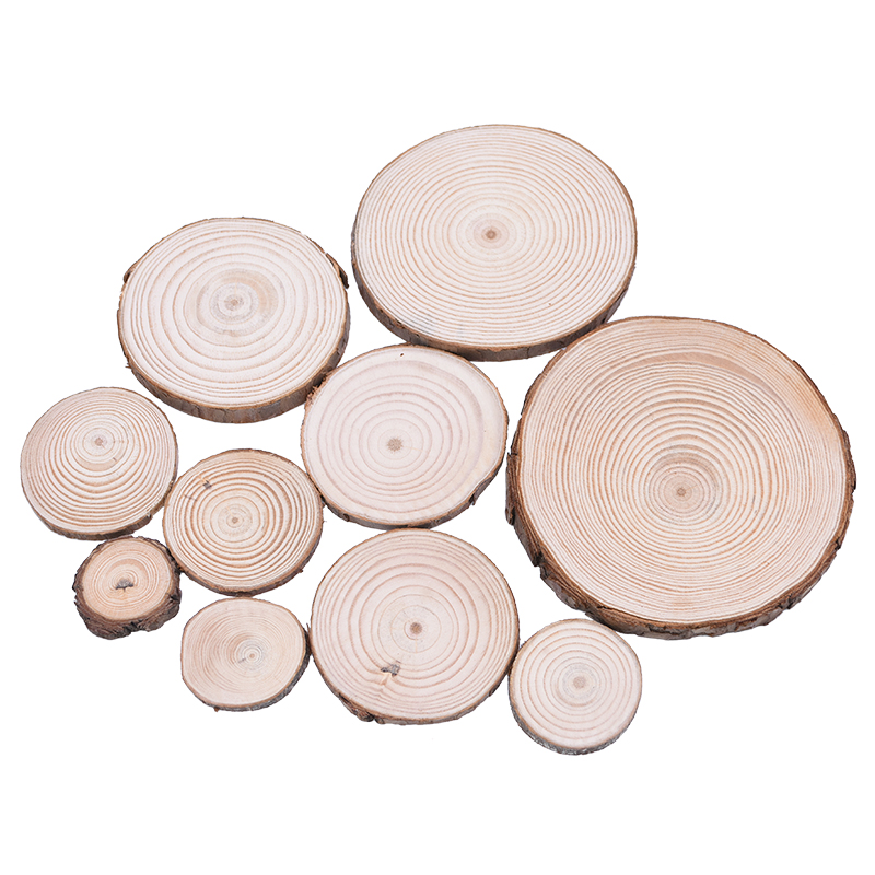 Oud Wood Chip - 1pcs-10pcs 3-12cm Natural Pine Round Unfinished