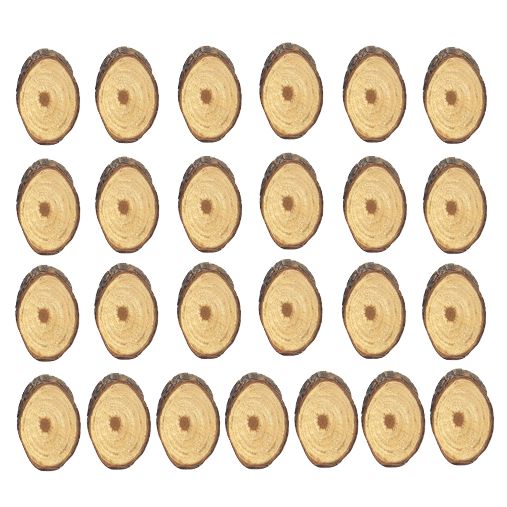 Oud Wood Chip - 25Pcs Oval Wood Slices Premium Material