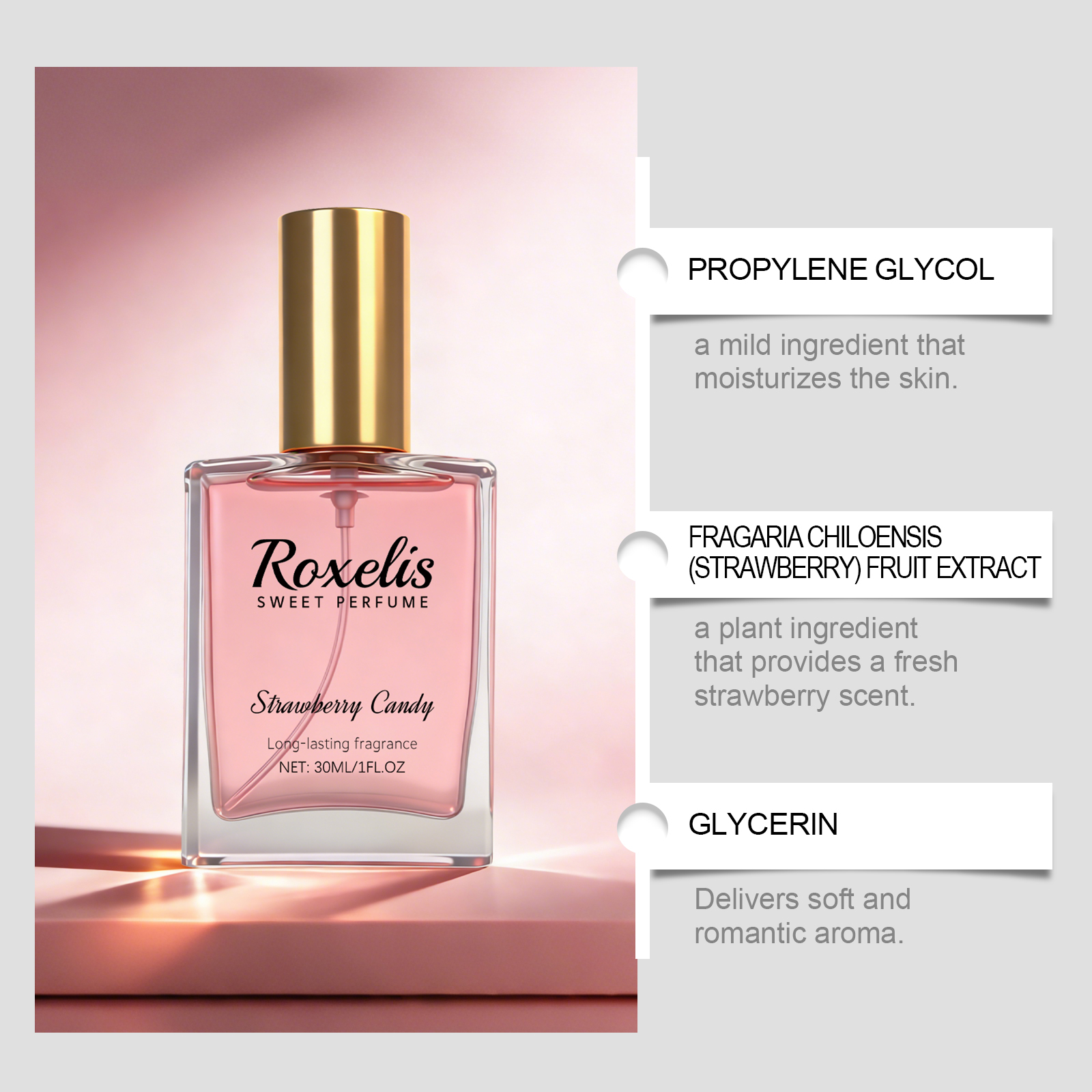 Strawberry Candy Sweet Fragran - Perfume Fragrance Free recension och pris