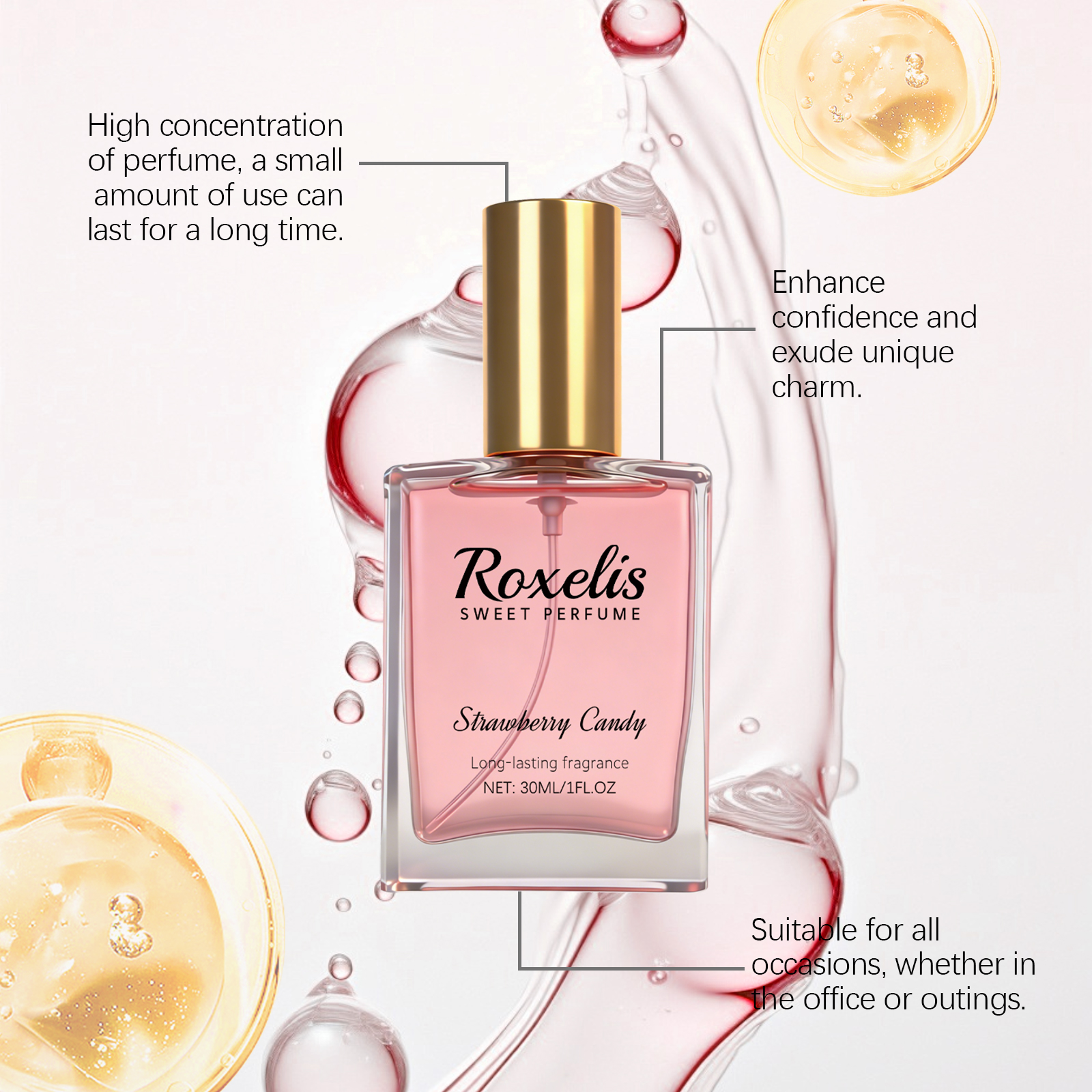 Strawberry Candy Sweet Fragran - Perfume Fragrance Free recension och pris