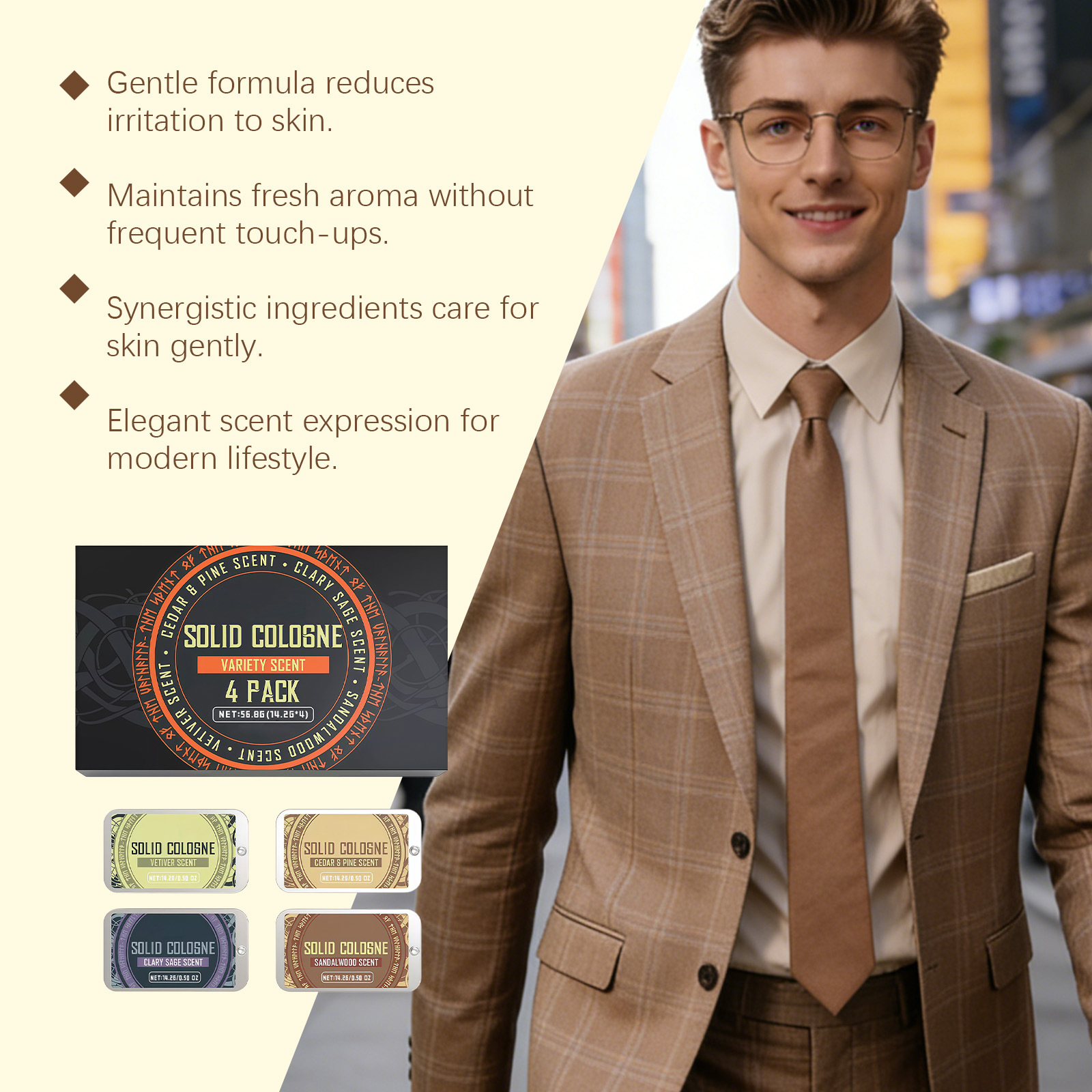 4In1 Pheromone Solid Cologne W - Perfume Fragrances recension och pris