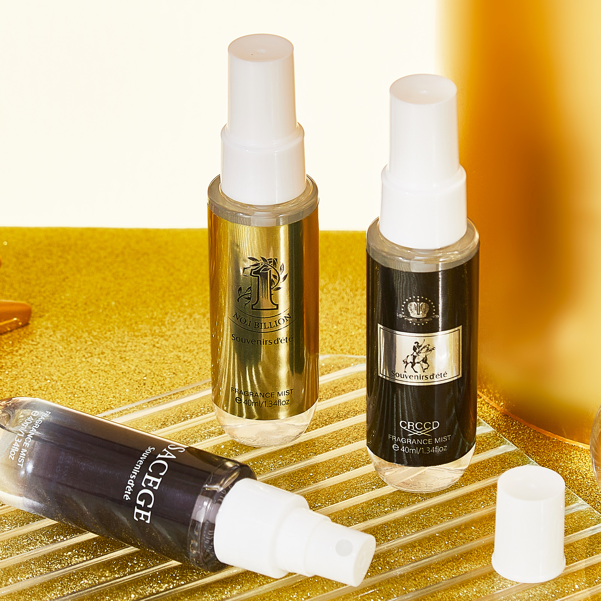 4pcs black gold men's perfume, - Perfume Fragrance Samples recension och pris