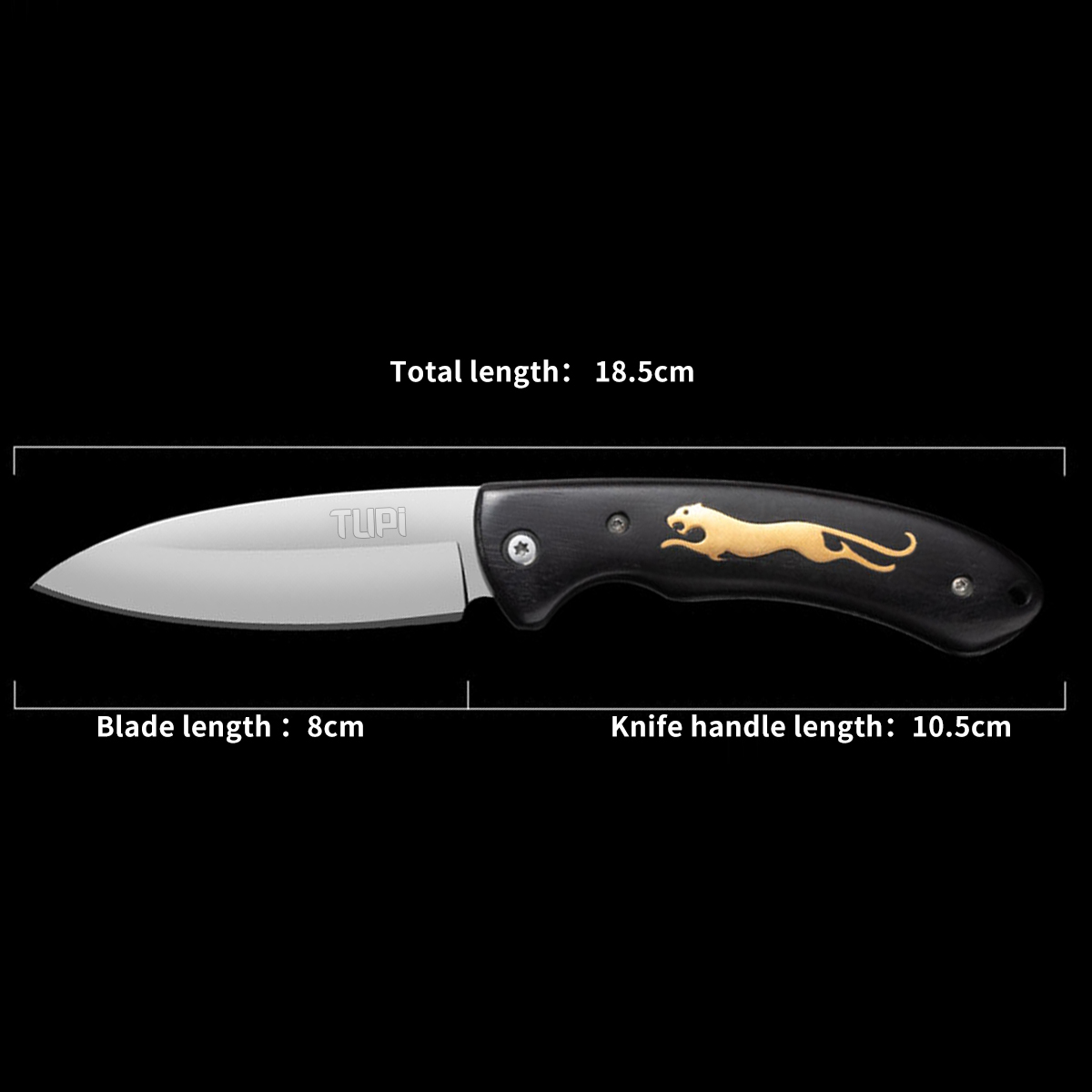 TUPI Folding Blade Knife Handm - Oud Wood Chip recension och pris