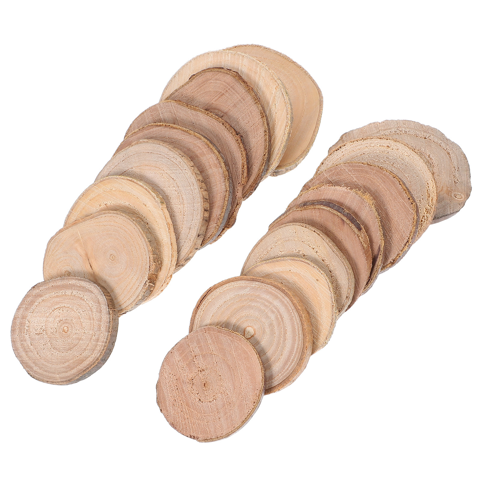 18Pcs Tree Trunk Decoration Na - Oud Wood Chip recension och pris