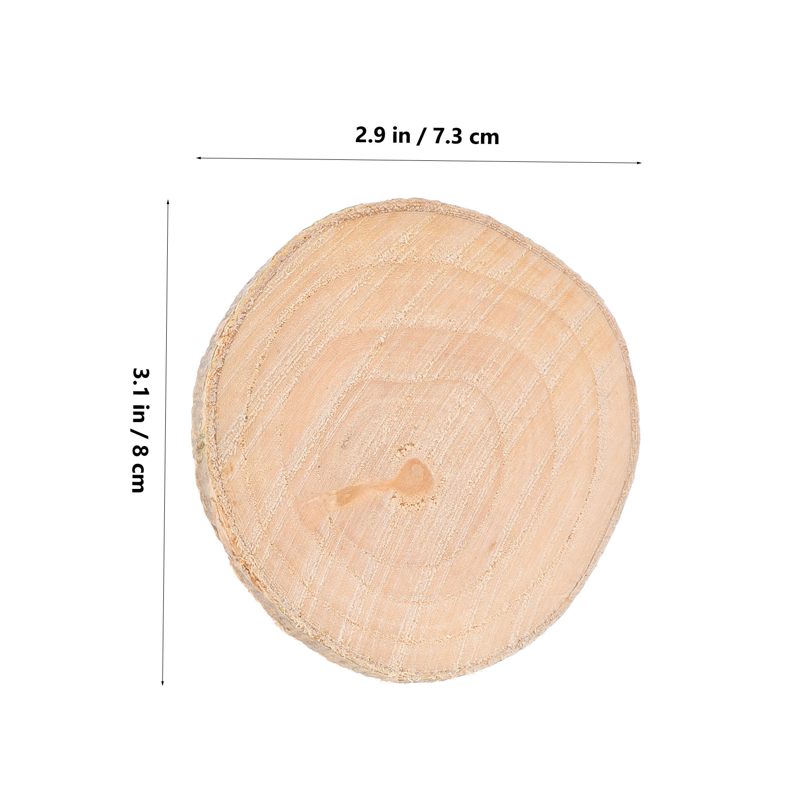 18Pcs Tree Trunk Decoration Na - Oud Wood Chip recension och pris