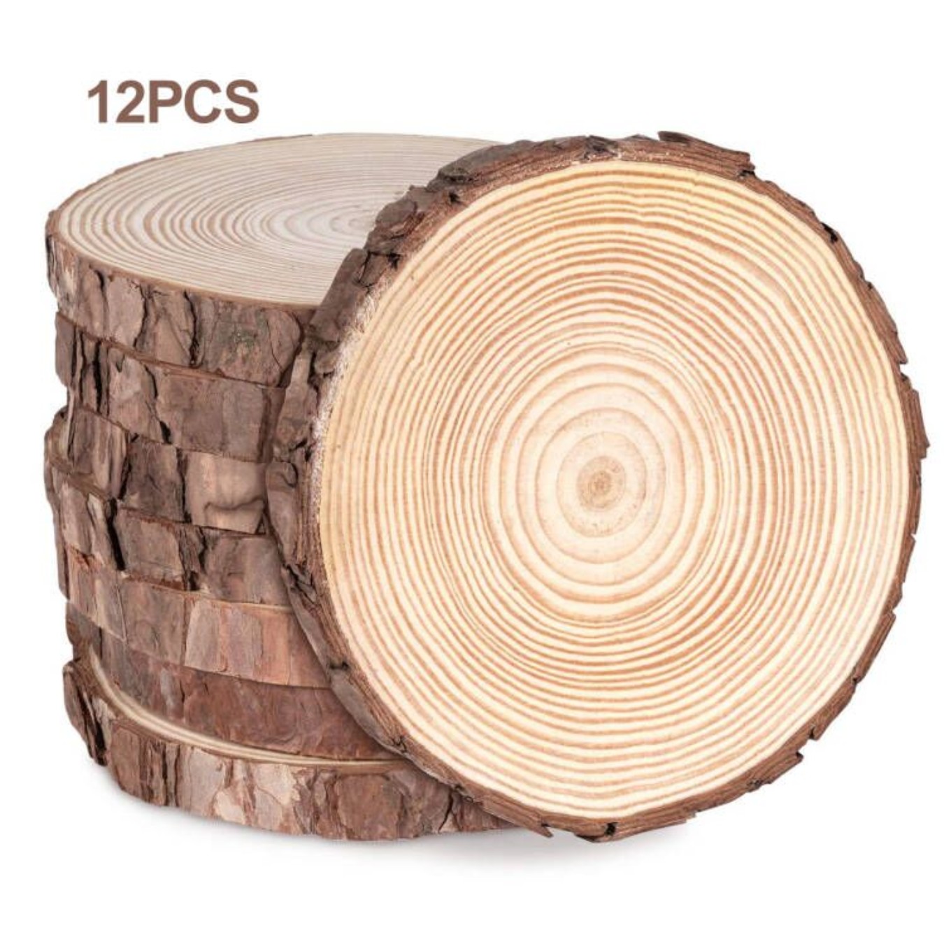 12pcs Wood Slices  Thicken Pin - Oud Wood Chip recension och pris