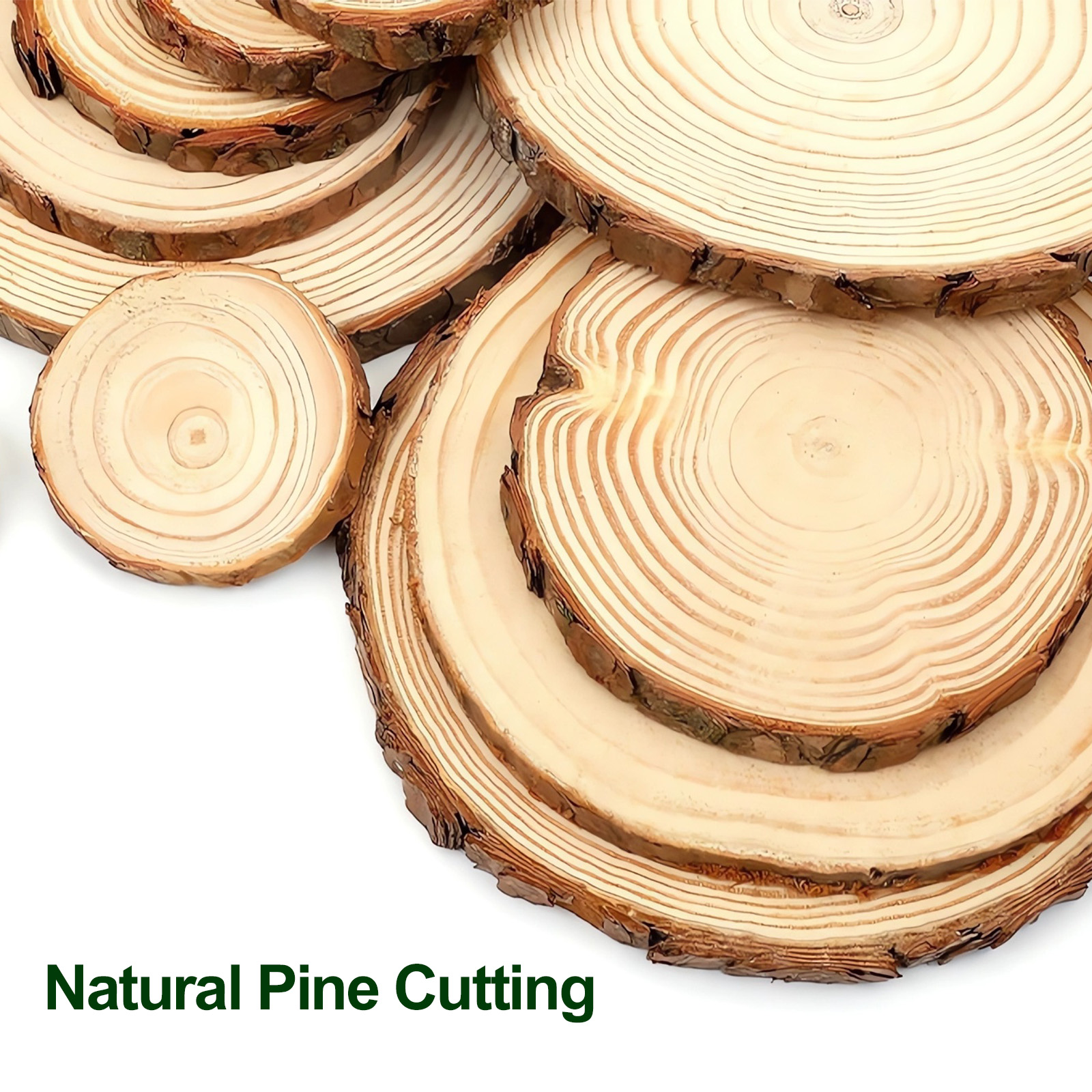 12pcs Wood Slices  Thicken Pin - Oud Wood Chip recension och pris