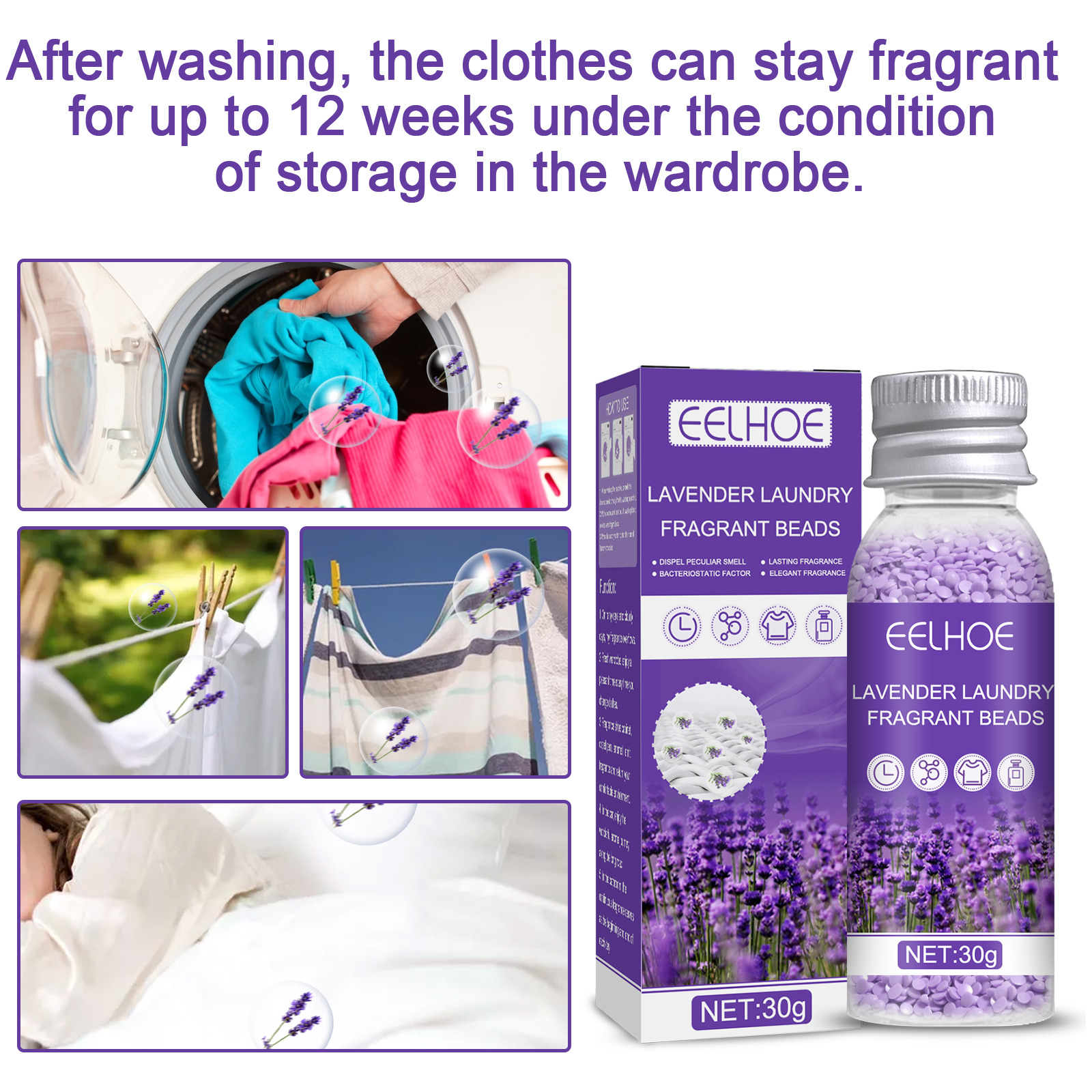 Lavender Fragrance Beads Laund - Perfume Fragrance Laundry Detergent recension och pris