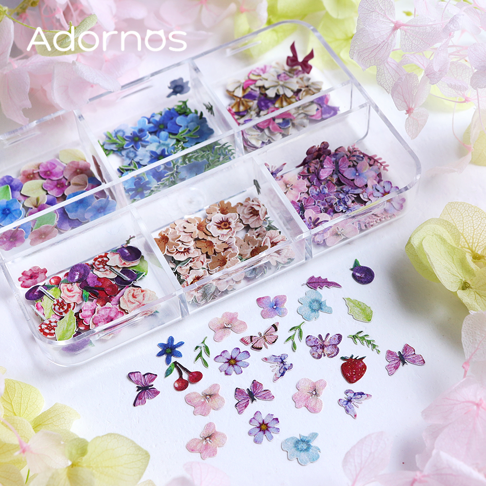 180pcs/box Wood Pulp Flowers C - Oud Wood Chip recension och pris