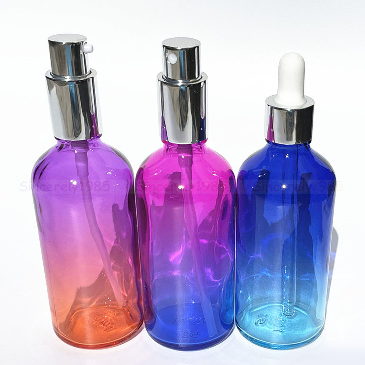 1X 3x 100ml Gradient Color gla - Fragrance Atomizer Pump recension och pris
