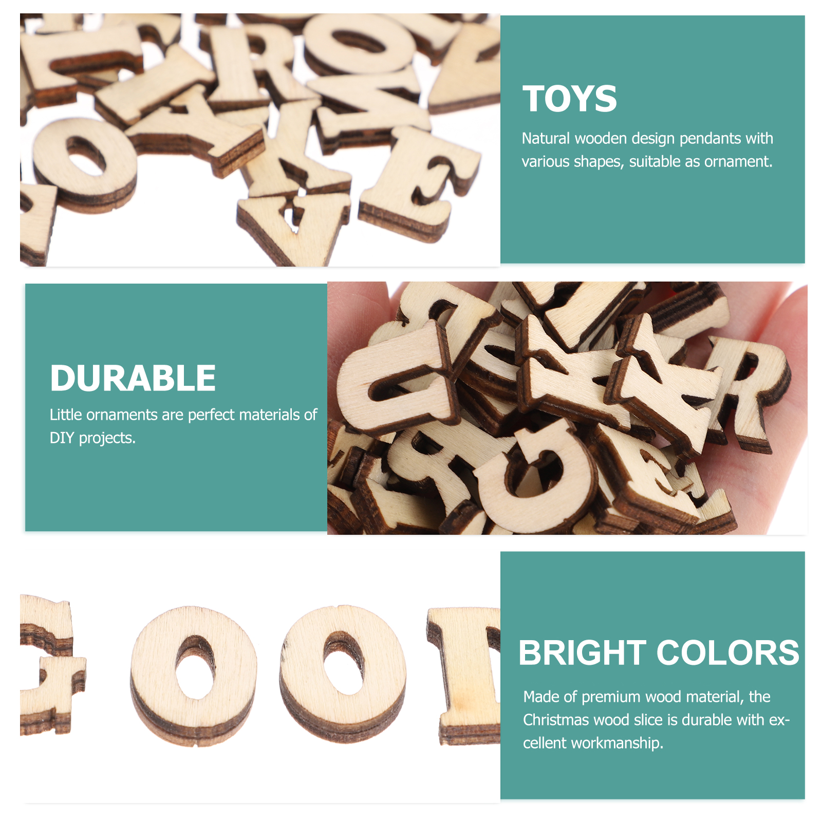 100pcs DIY Doodle Educational  - Oud Wood Chip recension och pris